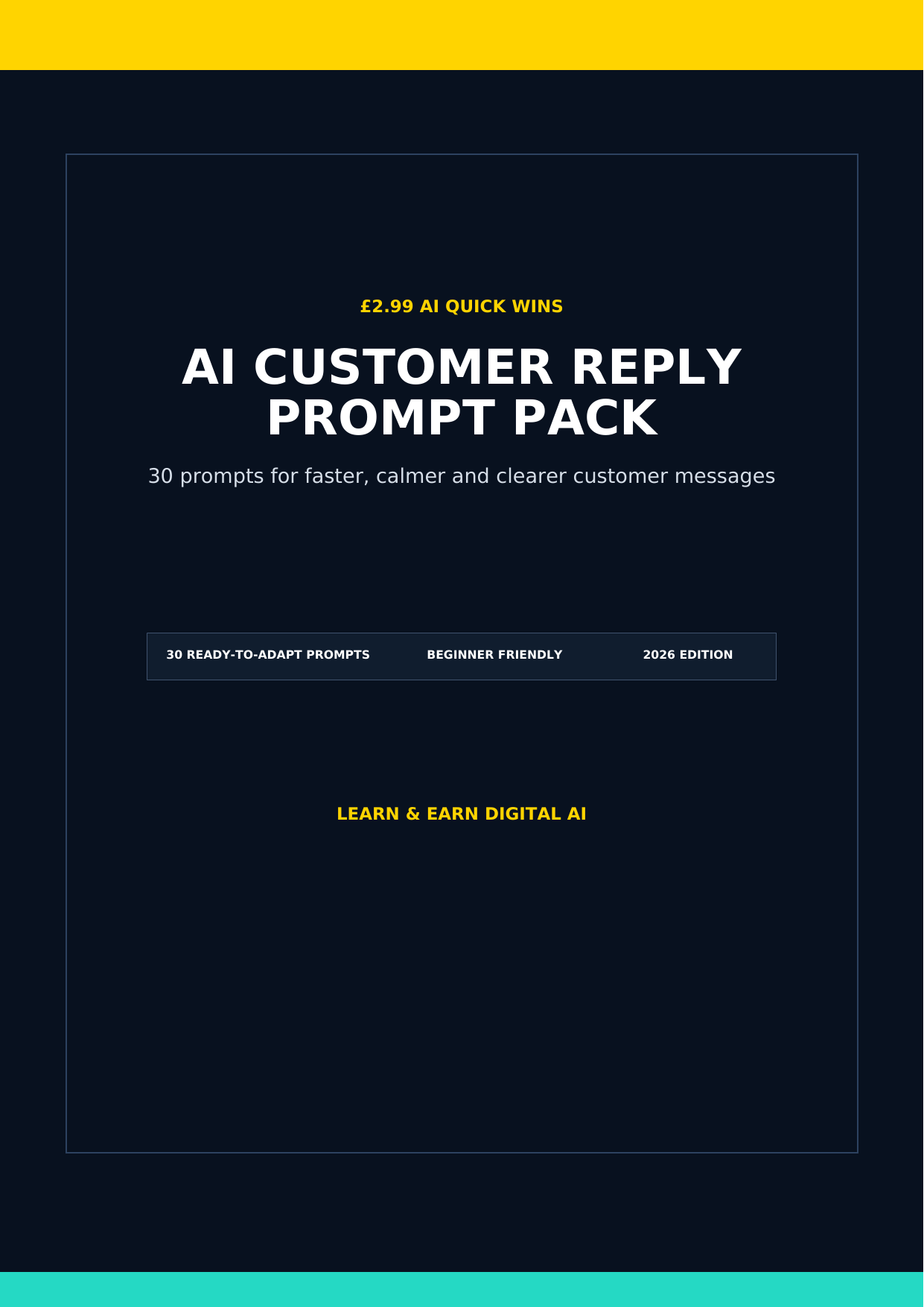 AI Customer Reply Pack 2026 cover