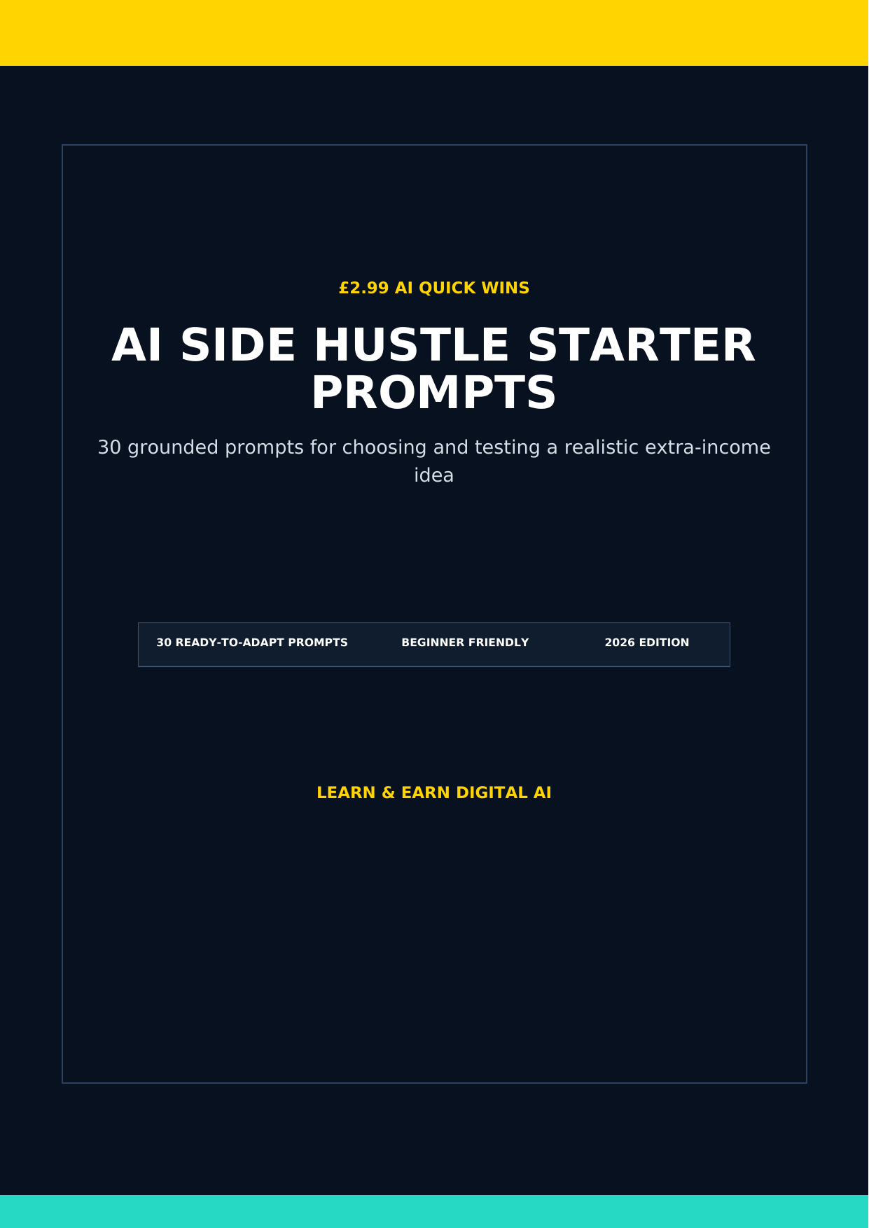 AI Side-Hustle Starter Prompts 2026 cover
